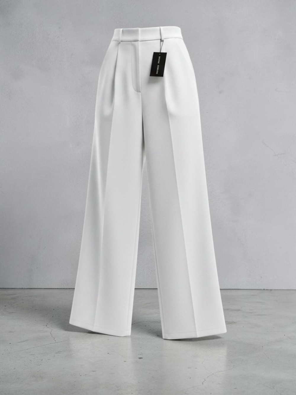 NWT Daisy Grace White Tailored High-Waist Wide-Leg Pants Size: M - Picture 4 of 10